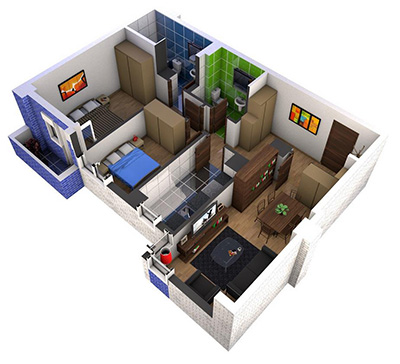 plano de apartamento home